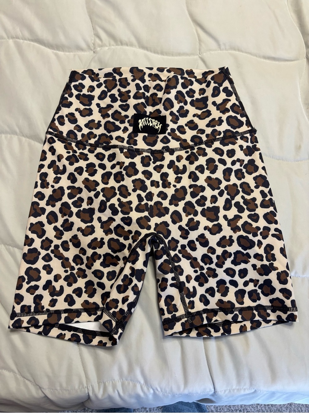 KILLCREW High-Waist Leopard Biker Shorts
